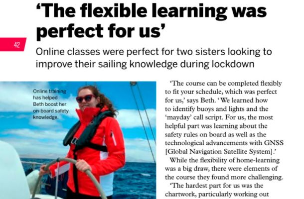 RYA Magazine about Endeavour Sailing